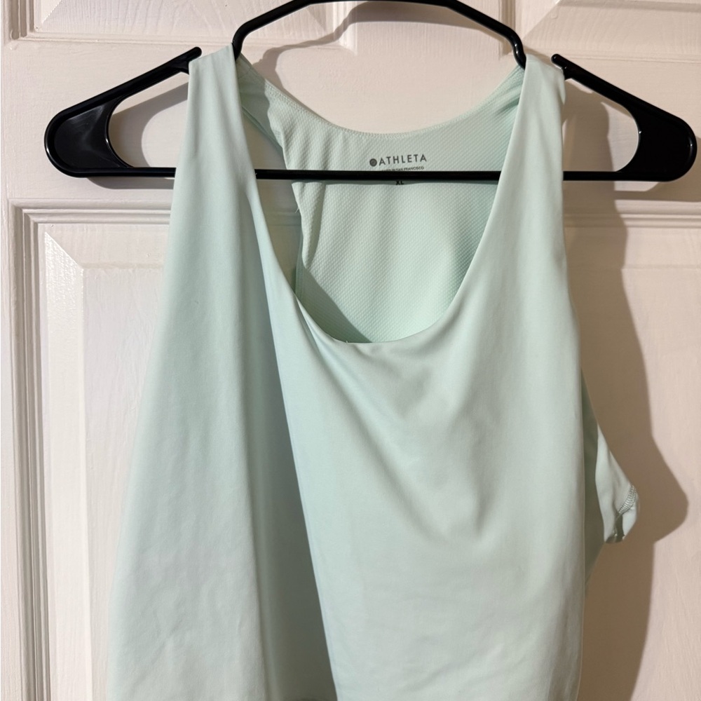 Athleta Green Sleeveless Tank Top